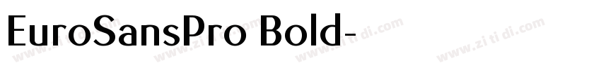 EuroSansPro Bold字体转换